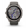 Garmin Fenix 9 Pro inReach smartwatch, 51 mm, titanium behuizing, grafiet/zwarte siliconen band