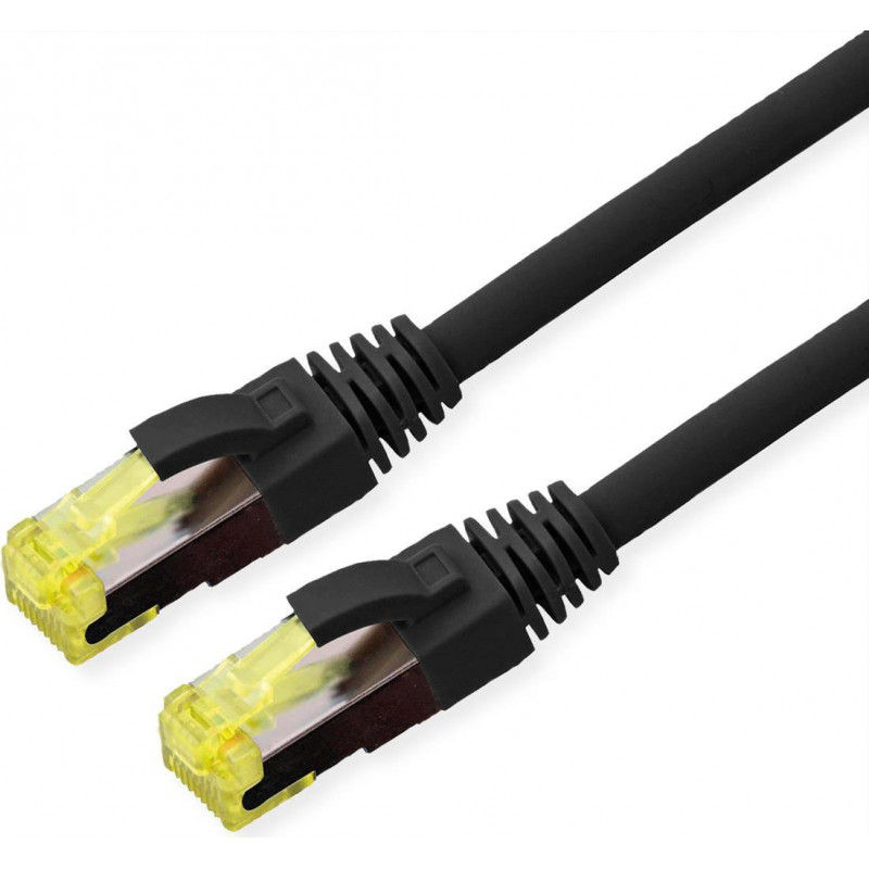 Roline 21.15.0750 Cat6A S/FTP patchkabel voor buiten, LSOH, 0,5 m, zwart
