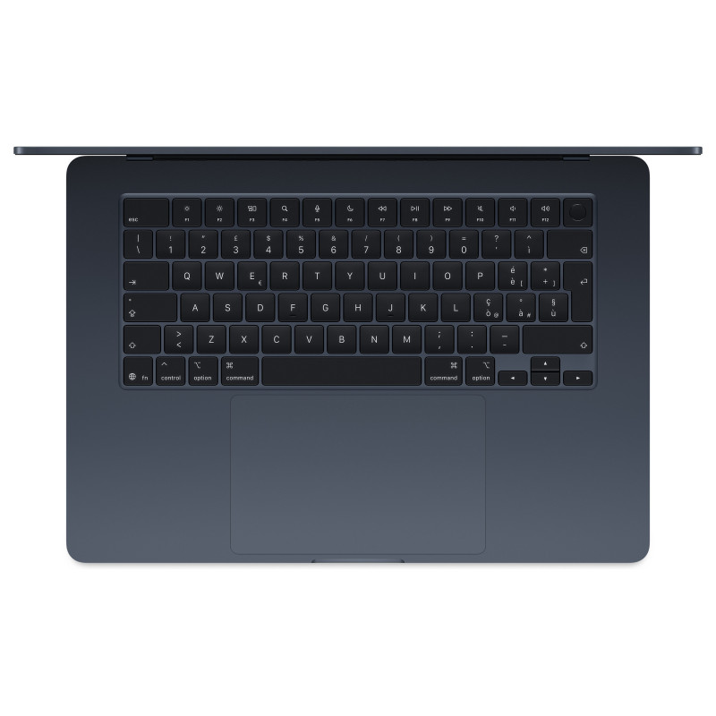 Apple MacBook Air 15 M5 laptop, 32 GB RAM, 512 GB SSD, middernacht, Duits toetsenbord, 70W USB-C-lichtnetadapter