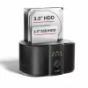 Axagon ADSA-SC dockingstation voor 2,5/3,5-inch SATA-schijven, USB-C 5 Gbps, met kloonfunctie