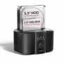 Axagon ADSA-SC dockingstation voor 2,5/3,5-inch SATA-schijven, USB-C 5 Gbps, met kloonfunctie