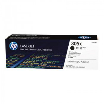 HP 305X CE410XD tonercartridge, zwart (2 st.)