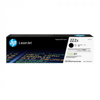 HP 222X W2220X originele LaserJet tonercartridge met hoog rendement, zwart