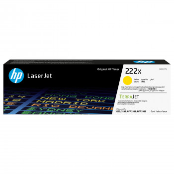 HP 222X W2222X originele LaserJet tonercartridge met hoog rendement, geel