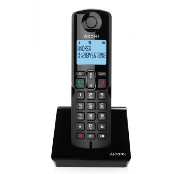 Alcatel S280 EWE draadloze DECT-telefoon met handsfree, zwart