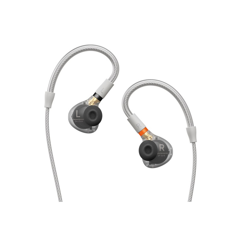 Beyerdynamic DT 30 IE Premium in-ear-hoofdtelefoon voor podiumgebruik, doorschijnend