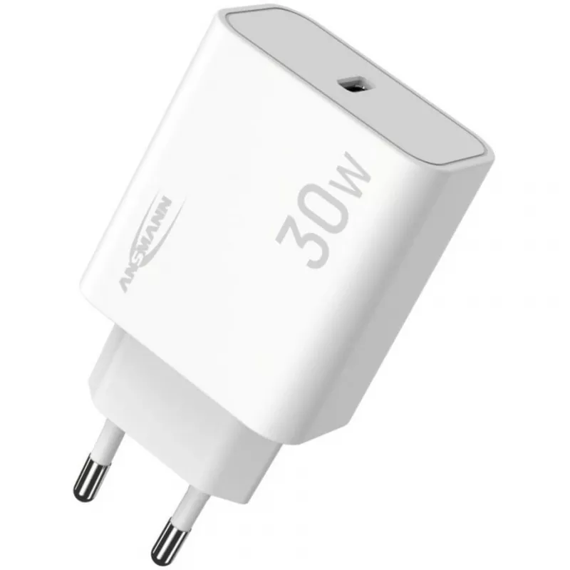 Ansmann Home Charger HC130PD USB-lader, 1x USB-C, PPS, PD, Quick Charge, 30 W, wit