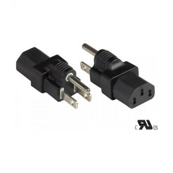 Good Connections PA-4530S stroomadapterkabel USA type B (NEMA 5-15P) naar IEC 60320 C13, UL, zwart
