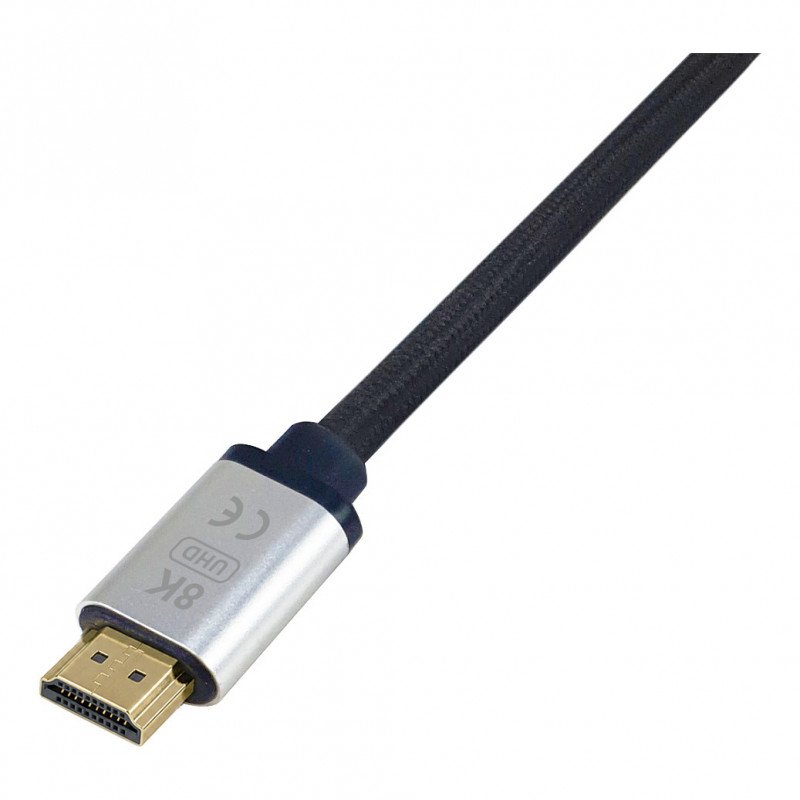 Equip 119387 HDMI 2.1 Ultra High Speed-kabel met Ethernet, 48 Gbps, 8K/60 Hz, zwart, 0,5 m