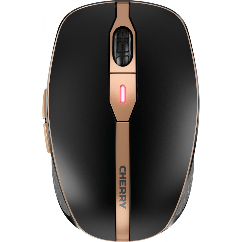 Cherry DW 9100 SLIM toetsenbord-en-muisset, draadloos RF + Bluetooth, AZERTY (Belgisch), zwart