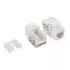 LogiLink NK4006 RJ45 keystone-module, Cat.5e UTP, 90° snijklemaansluiting, wit