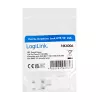 LogiLink NK4006 RJ45 keystone-module, Cat.5e UTP, 90° snijklemaansluiting, wit