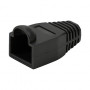 LogiLink MP0064 RJ45-connector knikbeschermer 6,5 mm, zwart, CAT6A (50 st.)