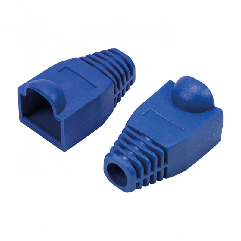 LogiLink MP0066 RJ45-connector knikbeschermer 6,5 mm, blauw (50 st.)