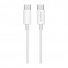 LogiLink CU0341 USB 2.0 Type-C-kabel, C/M naar C/M, 480 Mbps, 60 W, nylon, wit, 1 m