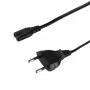 LogiLink CP192 voedingskabel, CEE 7/16 naar IEC C7, zwart, 1 m