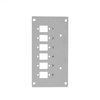 LogiLink FB5002 glasvezel-frontplaat, 6 LC-D / 6 SC-S, voor lasverdeler