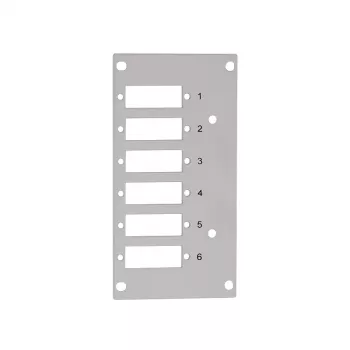 LogiLink FB5004 glasvezel frontplaat 6 SC-D / 6 LC-Q voor lasverdeler