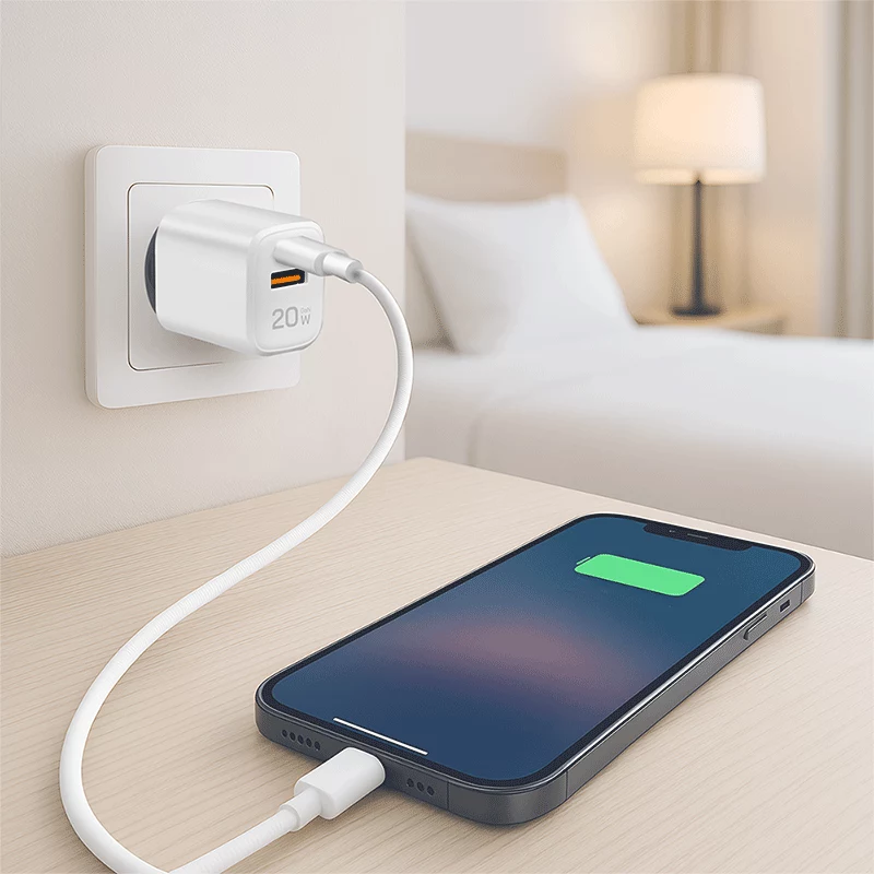 LogiLink PA0374 USB-A/C-oplaadset, 20 W, 1x USB-A en 1x USB-C, wit