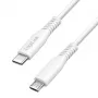 LogiLink CU0240 USB 2.0 Type-C-kabel, USB-C-stekker naar micro-USB-stekker, 480 Mbps, 12 W, wit, 0,3 m