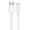 LogiLink CU0319 USB 2.0 Type-C-kabel, A/M naar C/M, 480 Mbps, 60 W, nylon, wit, 0,15 m