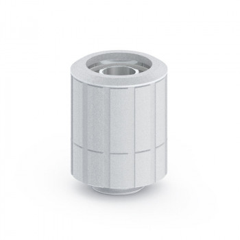 Bitspower Artemis BPM-ATRCPF-CC3-SL rechte draaibare fitting, G1/4 buitendraad naar 16/10 mm, zandgestraald zilver