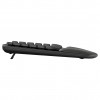 Logitech Wave Keys 920-012289 draadloos ergonomisch toetsenbord, 2,4 GHz / Bluetooth, Zwitserse indeling (CH), grafiet