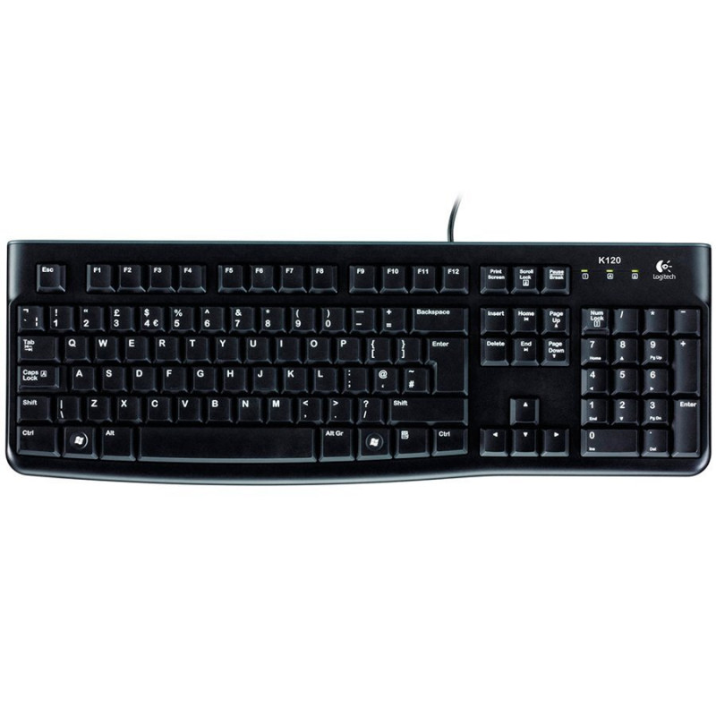 Logitech K120 920-002487 USB-toetsenbord, Estse indeling