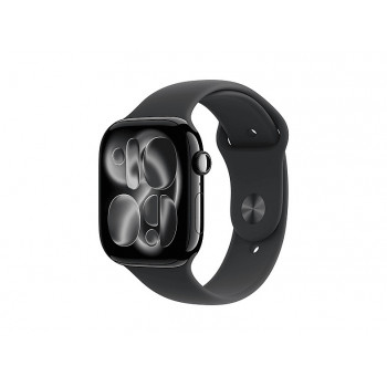 Apple Watch Series 11 smartwatch 5G, 46 mm aluminium behuizing, S/M, zwart, MFC24QL/A