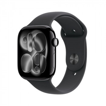 Apple Watch Series 11 smartwatch 5G, 46 mm aluminium behuizing, M/L, zwart, MFC44QL/A