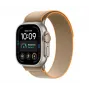 Apple Watch Ultra 4 smartwatch, GPS + Cellular, 49 mm, naturel, Trail Loop zand, M/L