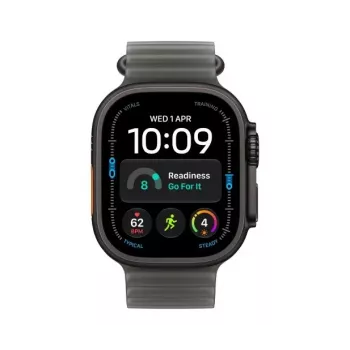 Apple Watch Ultra 4 smartwatch, GPS + Cellular, 49 mm, zwart, Ocean doorschijnend zwart