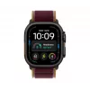 Apple Watch Ultra 4 smartwatch, GPS + Cellular, 49 mm, zwart, Trail Loop bordeaux, M/L