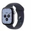 Apple Watch Series 12 smartwatch, GPS + Cellular, 42 mm, keramische kast in nachtblauw, marineblauw sportbandje M/L