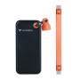 Verbatim Pocket 32285 draagbare ssd, 512 GB, USB 3.2 Type-C, zwart/oranje