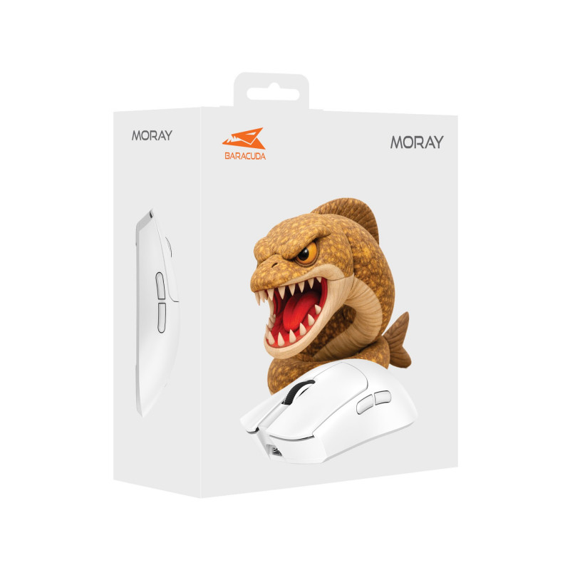 Baracuda BGM-132 MORAY gamingmuis, wit