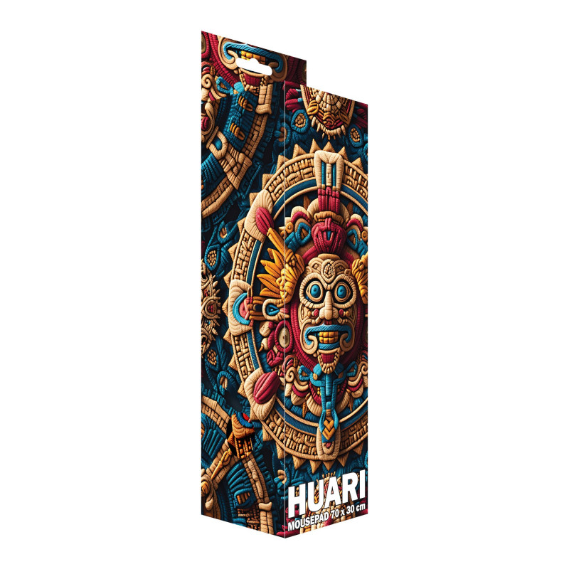 Sbox HUARI XL MP-05 muismat, 700x300 mm, zwart met print