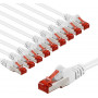 Goobay 66647 CAT 6 patchkabel, S/FTP (PiMF), 2 m, wit (10 st.)