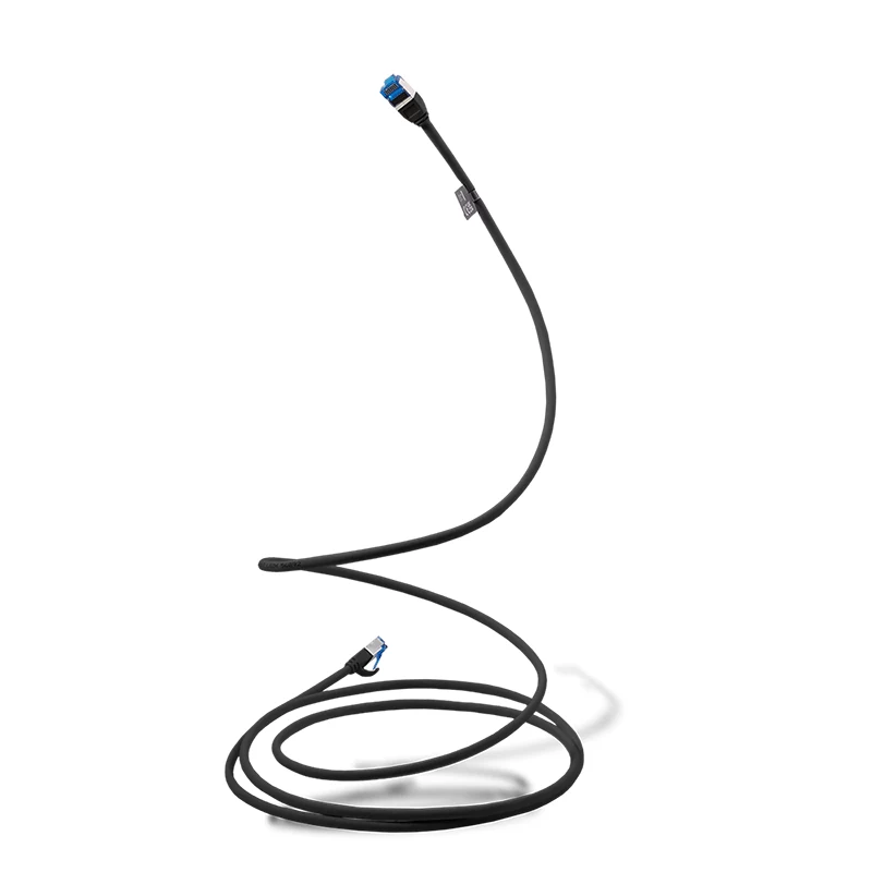 LogiLink CP5023S patchkabel Cat.6A SLIM S/FTP LSZH, 0,5 m, zwart, SlimLine