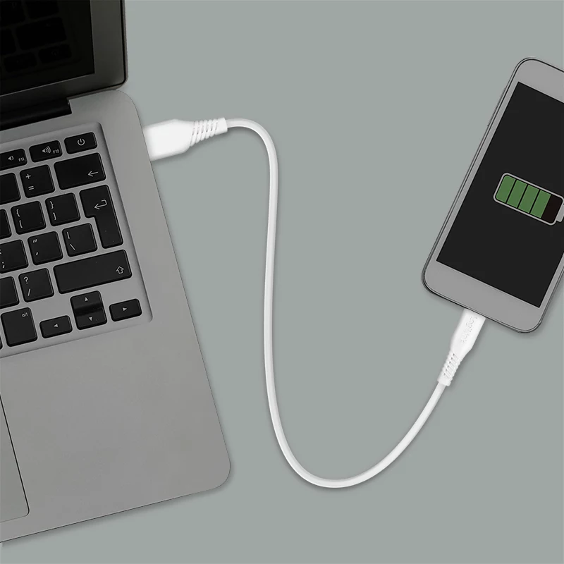 LogiLink CU0251 USB 2.0-kabel USB-C naar USB-A, 480 Mbps, 15 W, wit, 0,5 m