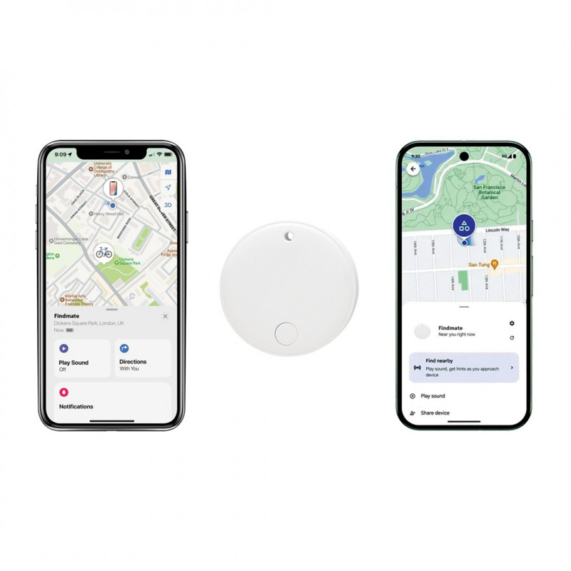 XD Design FindMate Dual RCS tracker P301.6203, Apple Find My en Android Find Hub, IPX5