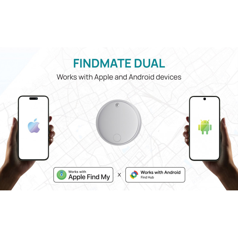 XD Design FindMate Dual RCS tracker P301.6203, Apple Find My en Android Find Hub, IPX5