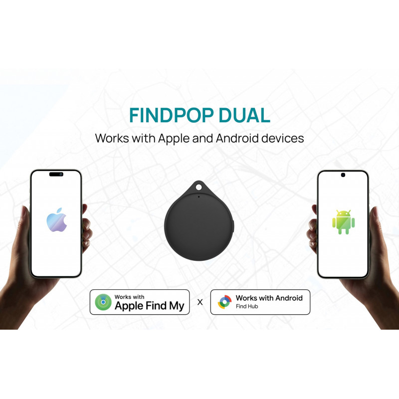 XD Design Connects Findpop Dual tracker, Apple en Android Find, IPX5, P301.1701