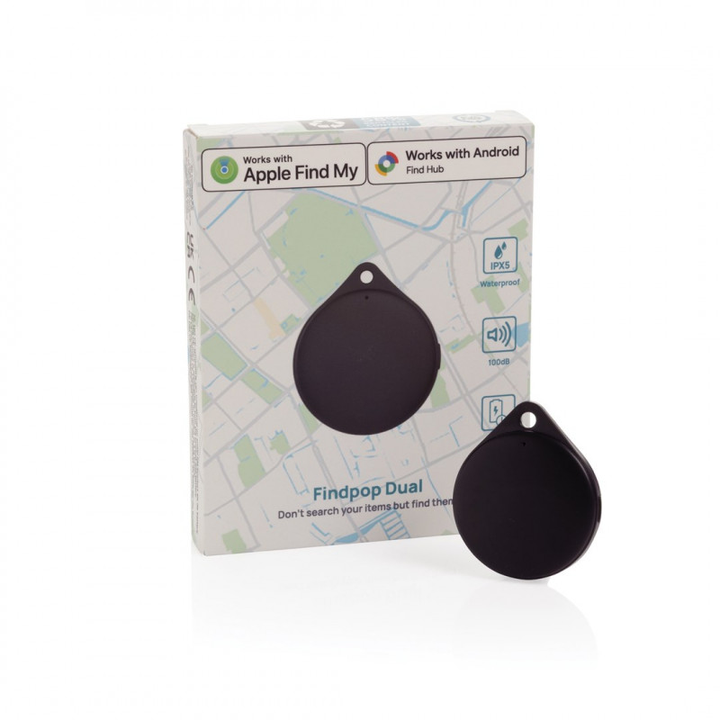 XD Design Connects Findpop Dual tracker, Apple en Android Find, IPX5, P301.1701