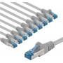Goobay 67526 patchkabel Cat 6a S/FTP, 2 m, grijs (10 st.)