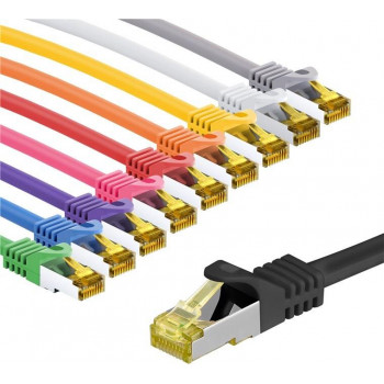 Goobay 69941 Cat.7 S/FTP PiMF patchkabel, 3 m, set in 10 kleuren