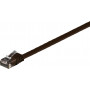 Goobay 95898 CAT 6 platte patchkabel, U/UTP, 7 m, donkerbruin, koper