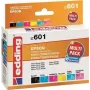 Edding EDD-601 inktcartridges voor Epson Stylus Photo P50, compatibel, multipack zwart + cyaan + magenta + foto-cyaan + foto-magenta (6 st.)