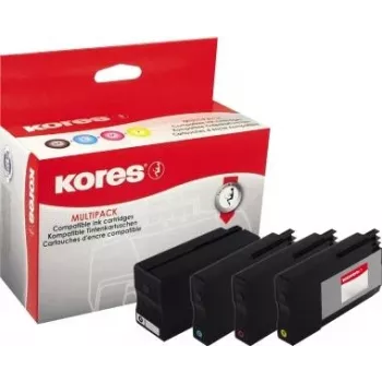Kores G1722KIT inktpatronen ter vervanging van HP 950XL/951XL, zwart + cyaan + magenta + geel (4 st.)