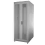 IT-BUDGET 19-inch netwerkkast SRK 90ITB19SRK4268DTGN, 42 U, 600x800 mm, geperforeerde dubbele deuren voor en achter, gedemonteerd geleverd, lichtgrijs